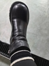 達芙妮厚底馬丁靴女2025新款單靴時(shí)尚短靴女踝靴中跟秋冬加絨加厚女靴子 黑色加絨 37 曬單實(shí)拍圖