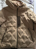 鴨鴨（YAYA）黃曉明同款輕薄羽絨服男女2025秋冬新品短款爆款連帽防寒鴨絨外套 卡其色 L 175/92A 曬單實(shí)拍圖