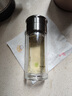 XKJ【德國】茶水分離泡茶杯男女迷你雙層隔熱玻璃杯過(guò)濾便攜簡(jiǎn)約水杯 鋼本色300ml送杯套杯刷 曬單實(shí)拍圖