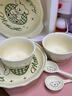 萬(wàn)家全奶油修狗一人食餐具四件套高顏值釉下彩陶瓷泡面碗手柄碗飯碗勺筷 奶油修狗碗具六件套【碗具+勺子+雙耳湯盆+圓盤(pán)】 曬單實(shí)拍圖