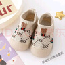 格素凡嬰兒鞋子軟底寶寶寶寶家居鞋透氣春秋夏款不掉跟地板襪鞋嬰兒秋冬 米色布標 12.5 內長(cháng)cm(10-15個(gè)月) 曬單實(shí)拍圖