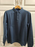 金利來(lái)【羊毛絨/加厚保暖】秋冬季加絨長(cháng)袖T恤男商務(wù)polo衫 35中藍 L 曬單實(shí)拍圖