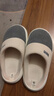 潔麗雅（Grace）棉拖鞋男士秋冬季室內防臭防滑居家保暖厚底踩屎感拖鞋男款冬天 曬單實(shí)拍圖