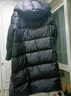羅蒙（ROMON）90白鵝絨泡芙羽絨服冬季女2025新款寬松時(shí)尚小個(gè)子加厚中長(cháng)款外套 黑色 （新國標鵝絨） S 【100-130斤】 曬單實(shí)拍圖