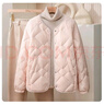 雅鹿2025新款輕薄羽絨服女短款小個(gè)子百搭內膽內外穿保暖女士冬季外套 粉色 M 建議110-130斤 曬單實(shí)拍圖