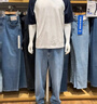 優(yōu)衣庫男裝女裝寬松直筒牛仔褲/水洗產(chǎn)品25秋冬新款479322 479322/08深灰色 33 /175/84A 曬單實(shí)拍圖