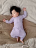 七樂(lè )豆嬰兒睡衣莫代爾夏季衣服女寶寶開(kāi)襠褲分體秋衣秋褲家居服護肚套裝 紫色 73 cm 曬單實(shí)拍圖