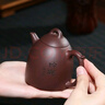 藏壺天下紫砂壺宜興國工朱倩冰全手工刻繪小容量原礦老紫泥秦權 秦權 210ml 曬單實(shí)拍圖