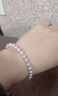 黛米 遇夢(mèng) 近圓形粉紫色無(wú)核淡水珍珠手鏈女S925銀愛(ài)心手串新年禮物 5.3-6.3mm 曬單實(shí)拍圖