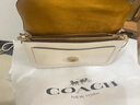 蔻馳（COACH）【專(zhuān)柜同款】新年禮物女士TABBY中號單肩手提斜挎酒神包白色73995 曬單實(shí)拍圖