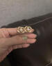 芯奢小香風(fēng)雙C耳釘女士無(wú)耳洞耳夾輕奢高級感氣質(zhì)仿珍珠耳墜高端耳飾 耳夾款一對 曬單實(shí)拍圖
