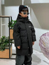 迪士尼（Disney）兒童羽絨棉服2025新款中長(cháng)款中大童男孩棉襖寶寶冬季加厚洋氣外套 黑色 140 曬單實(shí)拍圖