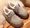百麗（Belle）居家休閑毛毛鞋女保暖舒適一腳蹬B2258DM4 灰色 38 (240mm) 曬單實(shí)拍圖