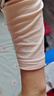 浪莎秋衣女士純棉薄款內穿打底上衣全棉毛衫少女保暖內衣冬季保暖衣 膚色+煙粉色 XL 【適合體重115-130斤】 曬單實(shí)拍圖