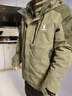 花花公子（PLAYBOY）沖鋒衣外套男三合一內膽可拆卸秋冬季加絨加厚戶(hù)外連帽夾克團購 2299軍綠色花花公子 XL 【建議120-140斤】 曬單實(shí)拍圖