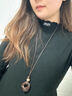 TFY秋冬輕奢毛衣鏈大氣高檔高級感輕奢小眾冬季長(cháng)款吊墜毛衣配飾項鏈 咖色【不規則鏤空毛衣鏈】 曬單實(shí)拍圖