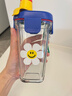 GLASSLOCK&wigglewiggle聯(lián)名款卡通印花玻璃水杯家用手提新款杯子花朵380ml 曬單實(shí)拍圖