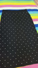 熙世界（sllsky）法式提花波點(diǎn)針織半身裙2025秋冬新款高腰顯瘦直筒中長(cháng)裙 黑底白波點(diǎn) L 曬單實(shí)拍圖