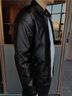皮爾卡丹（pierre cardin）春秋新款皮衣真海寧皮夾克男士春秋季商務(wù)休閑外套加絨翻領(lǐng)大碼 黑色 XL 180(135-150斤穿) 曬單實(shí)拍圖