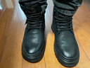 駱駝牌 馬丁靴戶(hù)外休閑工裝靴英倫風(fēng)機車(chē)男鞋 P14W342602 黑色 42 曬單實(shí)拍圖