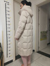 波司登（BOSIDENG）羽絨服鵝絨女長(cháng)款連帽新國標90絨商場(chǎng)同款寬松休閑外套 朔月米7288 XL 175/96A 體重約130-140斤 曬單實(shí)拍圖