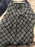 三彩2025冬季新款格紋半身裙松緊腰A字裙長(cháng)裙簡(jiǎn)約M 黑米格紋 M 160/68A 曬單實(shí)拍圖