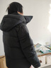 坦博爾羽絨服女短款可脫卸帽百搭休閑冬保暖外套TB5530358Z 黑色175 曬單實(shí)拍圖