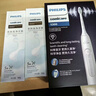 飛利浦（PHILIPS）【肖戰推薦】聲波電動(dòng)牙刷鉆石3系 年貨節禮物 情人節情侶送男生/女友 微泡水流HX5181/01皓月白 曬單實(shí)拍圖