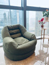 藤印象懶人沙發(fā)單人小沙發(fā)可睡覺(jué)可躺窩臥室榻榻米小戶(hù)型豆袋沙發(fā)懶人椅 橄欖綠【EPS顆粒填充】 可拆洗【親膚燈芯絨】 曬單實(shí)拍圖