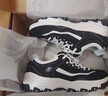 斯凱奇（Skechers）女鞋奶茶熊時(shí)尚復古潮流增高厚底休閑老爹鞋百搭休閑運動(dòng)鞋149906 黑色/白色/BKW 36 曬單實(shí)拍圖