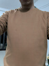 班尼路秋冬季新款加絨抗菌防螨低領(lǐng)圓領(lǐng)打底衫男裝柔軟舒適潮流百搭長(cháng)袖 【雙面絨】-焦糖#純色 XL 曬單實(shí)拍圖