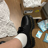 馬丁博士（Dr.Martens）Audrick 3i男女秋冬明星同款厚底松糕底鞋 黑色 38 曬單實(shí)拍圖