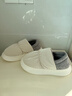 樸西冬季保暖源計劃棉鞋兒童款柔軟防水羽絨布幫面防滑厚底包跟棉鞋 淺米白 30 31（210mm） 曬單實(shí)拍圖