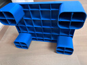 實(shí)承平板塑料托盤(pán)4030防潮板倉庫墊板叉車(chē)板棧板卡板貨架冷庫地堆托板40*30*12藍色 曬單實(shí)拍圖