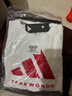 阿迪達斯（adidas）兒童短袖T恤短褲套裝  白/紅+黑短褲  152  曬單實(shí)拍圖