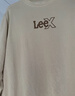 Lee25秋冬新品舒適版圓領(lǐng)印花Logo男長(cháng)袖衛衣 卡其色 L 曬單實(shí)拍圖