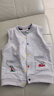 G.duck日系miki兒童馬甲男孩純棉毛圈外穿背心男童卡通刺繡坎肩寶寶馬夾 灰色A款 120 cm適合110-120cm5-6歲 曬單實(shí)拍圖