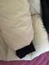 秋水伊人休閑簡(jiǎn)約連帽羽絨服2025年冬季新款氣質(zhì)通勤抽繩保暖外套 米色 M 曬單實(shí)拍圖