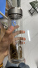希諾新品雙層玻璃杯高檔隔熱帶濾網(wǎng)水杯車(chē)載家用便攜泡茶杯子定制 XN-1003-殿堂銀色-410ml 曬單實(shí)拍圖