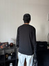 Calvin KleinJeans春秋男士休閑通勤ck字母印花圓領(lǐng)內(nèi)搭打底衫長袖T恤上衣 UB1-太空黑 M 曬單實(shí)拍圖
