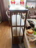 弘星隆楠竹微波爐架子廚房置物架實(shí)木雜物架收納架多層電器儲物架小書(shū)架 茶色特厚實(shí)心板三層80長(cháng) 曬單實(shí)拍圖