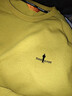 比音勒芬【雙面針織肌理】春秋款男士新年休閑印花肩袖圓領(lǐng)長(cháng)袖T恤上衣 73芥黃色 M 曬單實(shí)拍圖