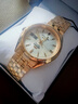 東方雙獅手表 原裝進(jìn)口三星系列全自動(dòng)機械表復古商務(wù)小金表RA-AB0E05 曬單實(shí)拍圖
