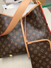 香港正品女包2026新款真皮子母包老花包中古斜挎購物袋爆款托特包 老花咖啡大號 曬單實(shí)拍圖