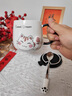RICH YOUR HOME德國品質(zhì)貓咪杯子馬克帶蓋勺陶瓷水杯陶瓷辦公室家用情侶杯早餐杯 小紅貓杯+蓋+貓爪勺 曬單實(shí)拍圖