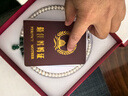 中國黃金（CHINA GOLD）福祿平安淡水珍珠項鏈媽媽款玉髓吊墜媽媽生日禮物新年送婆婆母親 葫蘆玉髓珍珠項鏈【賀卡】 曬單實(shí)拍圖