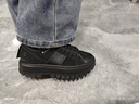 愛(ài)步（ECCO）休閑鞋女 時(shí)尚百搭防水高幫牛皮鞋 街頭860403 黑色86040351052 36 曬單實(shí)拍圖