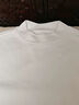 MAGIOPY國際高端奢侈品牌男裝桑蠶絲長(cháng)袖T恤男秋冬季休閑體恤內搭打底衫 白色 常規 L 175 曬單實(shí)拍圖