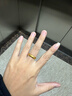 佐卡伊黃金戒指足金999古法素圈戒指情侶對戒婚戒三金送女友新年禮物 曬單實(shí)拍圖