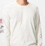 優(yōu)衣庫男裝HEATTECH EXTRA WARM棉混紡圓領(lǐng)T恤/9分袖保暖衣479450 479450/01乳白色 L 曬單實(shí)拍圖
